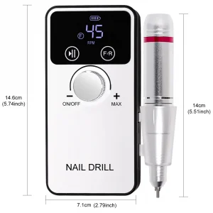 45000RPM Electric Nail Drill Machine Rechargeable Milling Cutter Professional Portable Nail Sander for Manicure Gel Remover Tool 11 - Naturesknit Merch kf S6d8d2322defd4784814b2277dd847389u - Naturesknit Merch